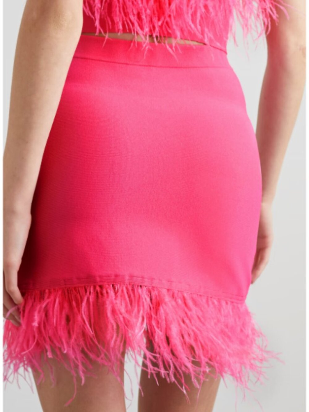 STAUD Chaya Feather Pink Skirt - Picture 3 of 4